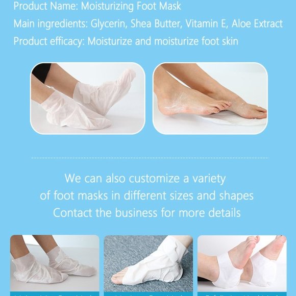 Milky skin care moisturizing foot mask - Picture 2 of 16